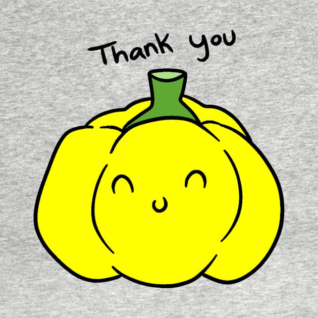 Thank You Yellow Bell Pepper by saradaboru